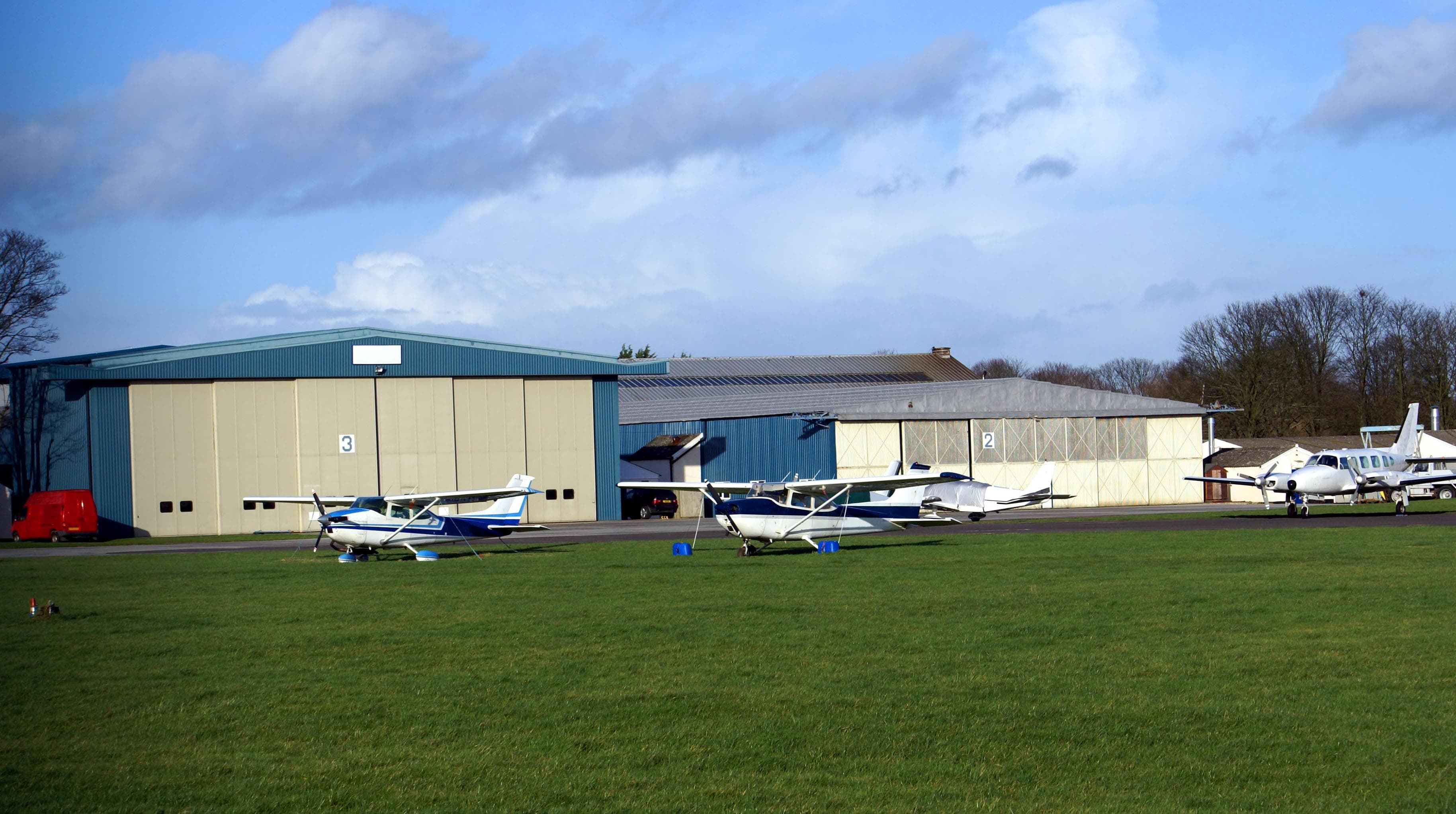 General aviation aircraft at the airport